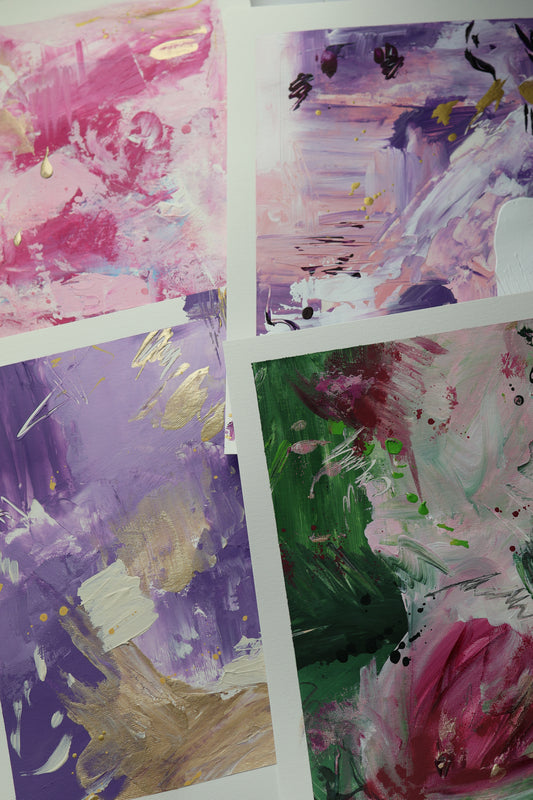 Abstract art on paper